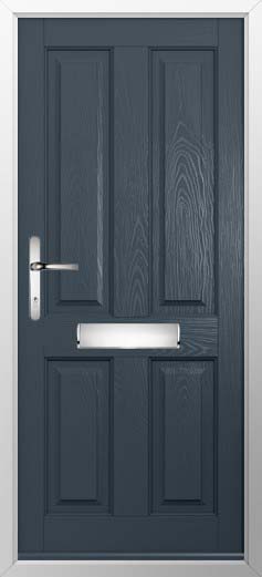Ludlow Solid Solidor Composite Door in Anthracite Grey