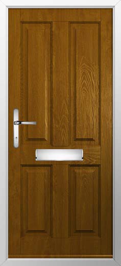 Ludlow Solid Solidor Composite Door in Oak