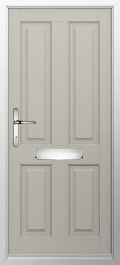 Ludlow Solid Solidor Composite Door in Pebble Grey