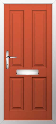 Ludlow Solid Solidor Composite Door in Copper Flame