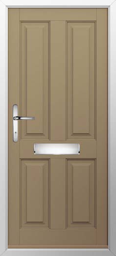 Ludlow Solid Solidor Composite Door in Truffle Brown