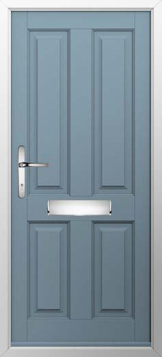Ludlow Solid Solidor Composite Door in Twilight Grey