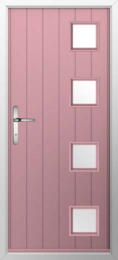 Milano Glazed Solidor Composite Door in Champagne Blush