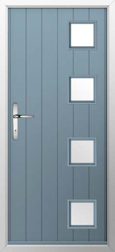 Milano Glazed Solidor Composite Door in Twilight Grey