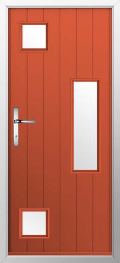 Messina Glazed Solidor Composite Door in Copper Flame