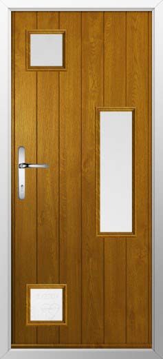 Messina Glazed Solidor Composite Door in Oak