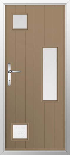 Messina Glazed Solidor Composite Door in Truffle Brown