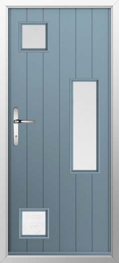 Messina Glazed Solidor Composite Door in Twilight Grey