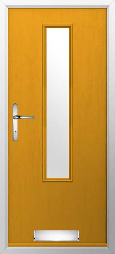 Monza Glazed Solidor Composite Door in Amber Gold
