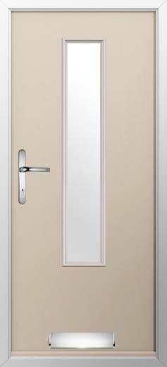 Monza Glazed Solidor Composite Door in Cream