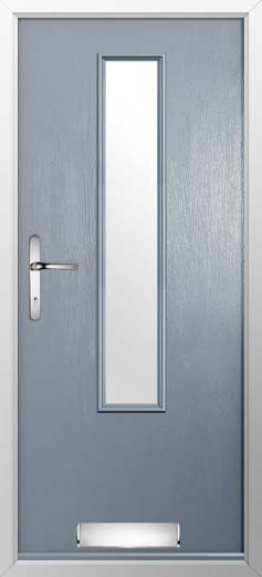 Monza Glazed Solidor Composite Door in French Grey