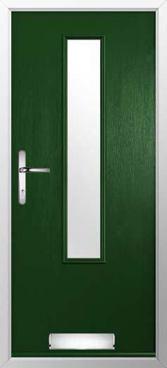 Monza Glazed Solidor Composite Door in Green