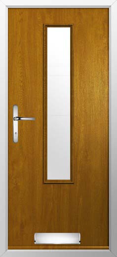 Monza Glazed Solidor Composite Door in Oak