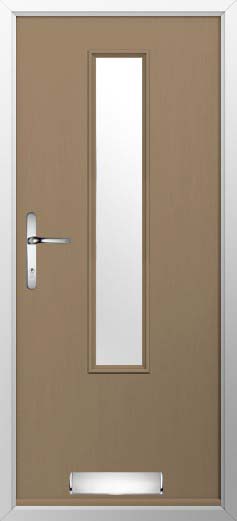 Monza Glazed Solidor Composite Door in Truffle Brown