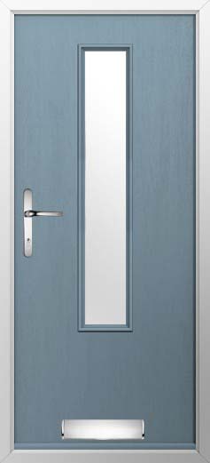 Monza Glazed Solidor Composite Door in Twilight Grey