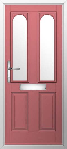 Nottingham 2 Glazed Solidor Composite Door in Antique Rose