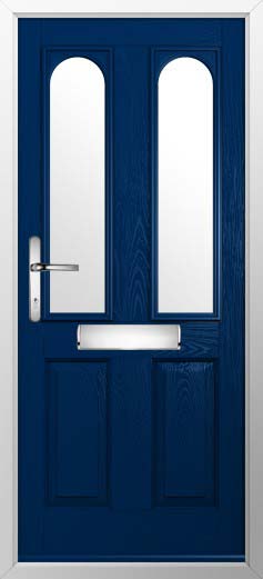Nottingham 2 Glazed Solidor Composite Door in Blue