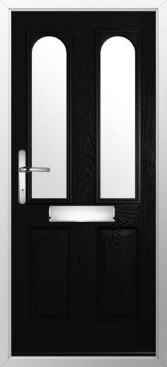 Nottingham 2 Glazed Solidor Composite Door in Black