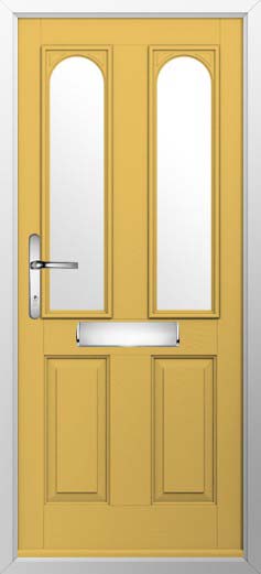 Nottingham 2 Glazed Solidor Composite Door in Buttercup Yellow