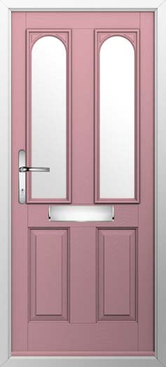 Nottingham 2 Glazed Solidor Composite Door in Champagne Blush