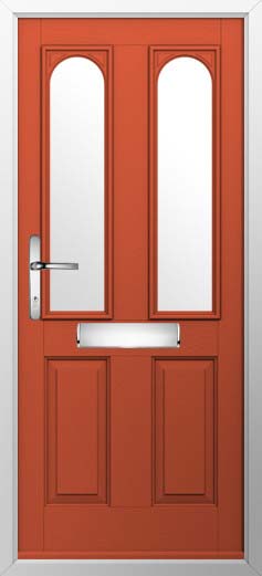 Nottingham 2 Glazed Solidor Composite Door in Copper Flame