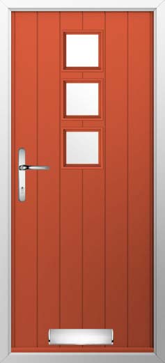 Naples Glazed Solidor Composite Door in Copper Flame
