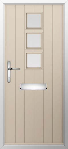 Naples Glazed Solidor Composite Door in Cream