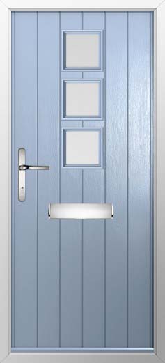 Naples Glazed Solidor Composite Door in Duck Egg Blue