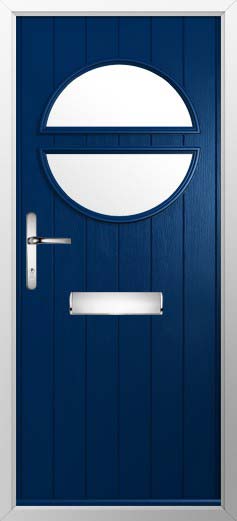 Pisa Glazed Solidor Composite Door in Blue