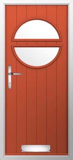 Pisa Glazed Solidor Composite Door in Copper Flame