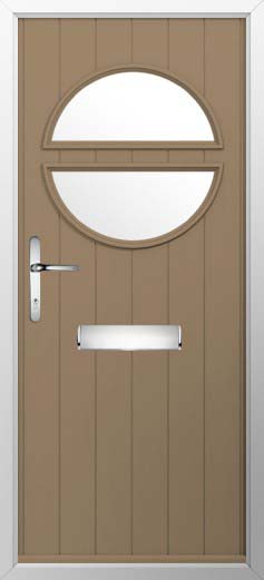 Pisa Glazed Solidor Composite Door in Truffle Brown