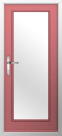 Palermo Full Glazed Solidor Composite Door in Antique Rose