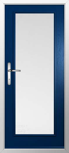 Palermo Full Glazed Solidor Composite Door in Blue