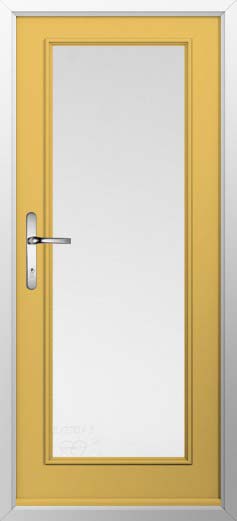 Palermo Full Glazed Solidor Composite Door in Buttercup Yellow