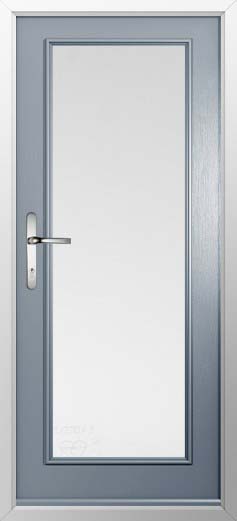 Palermo Full Glazed Solidor Composite Door in French Grey