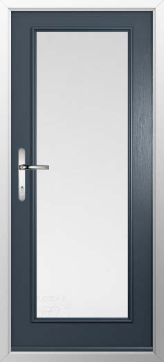 Palermo Full Glazed Solidor Composite Door in Anthracite Grey