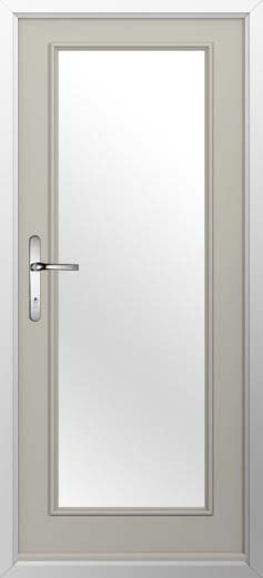 Palermo Full Glazed Solidor Composite Door in Pebble Grey