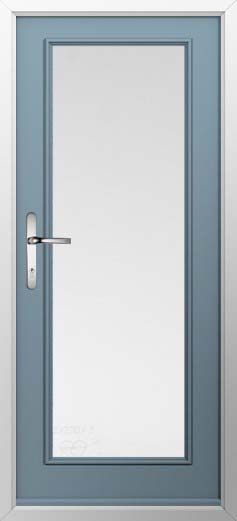 Palermo Full Glazed Solidor Composite Door in Twilight Grey