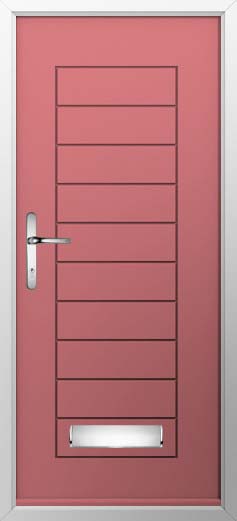 Palermo Solid Solidor Composite Door in Antique Rose