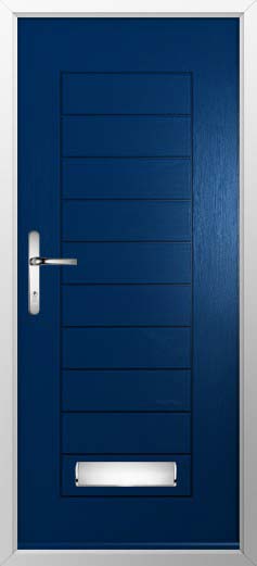 Palermo Solid Solidor Composite Door in Blue