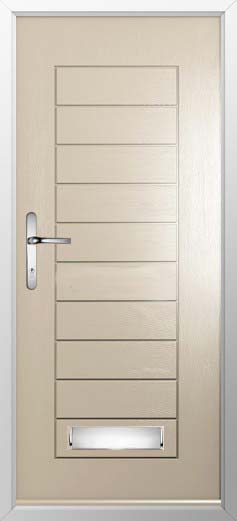 Palermo Solid Solidor Composite Door in Cream