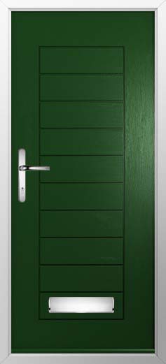 Palermo Solid Solidor Composite Door in Green
