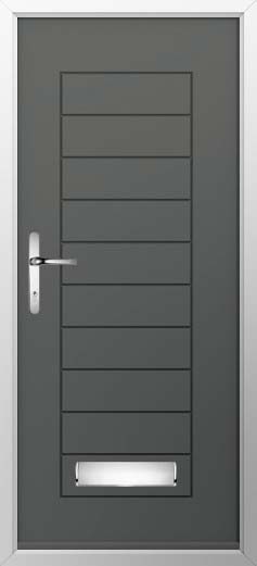 Palermo Solid Solidor Composite Door in Granite Grey