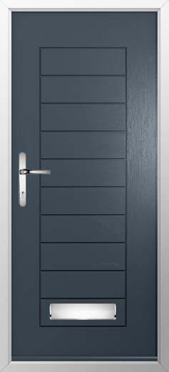 Palermo Solid Solidor Composite Door in Anthracite Grey