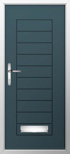Palermo Solid Solidor Composite Door in Midnight Grey