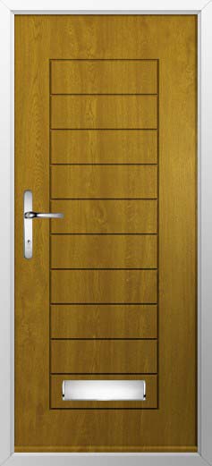 Palermo Solid Solidor Composite Door in Oak