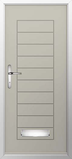 Palermo Solid Solidor Composite Door in Pebble Grey