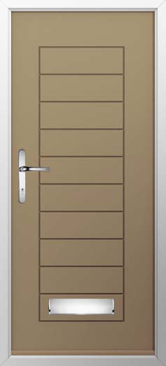 Palermo Solid Solidor Composite Door in Truffle Brown
