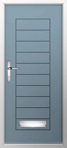Palermo Solid Solidor Composite Door in Twilight Grey