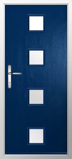 Parma Glazed Solidor Composite Door in Blue